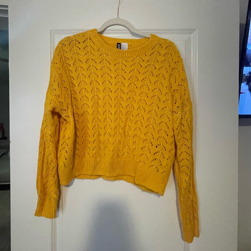 Yellow Divided Sweater- size S